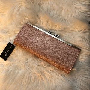 INC International Concepts Pink Glitter clutch